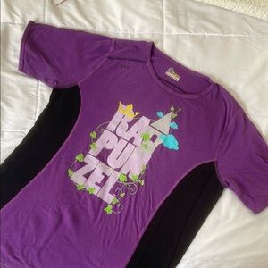 Disney inspired Rapunzel running shirt, large